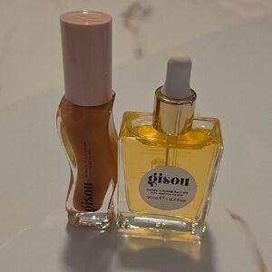 NWOB- Gisou Honey Infused Hair Oil and Lip Oil Set